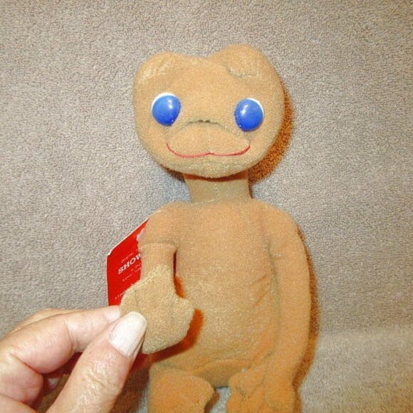1982 Vtg E.T. Extra Terrestrial Plush Stuffed Doll Poseable Showtime Kamar Tag - Picture 3 of 12
